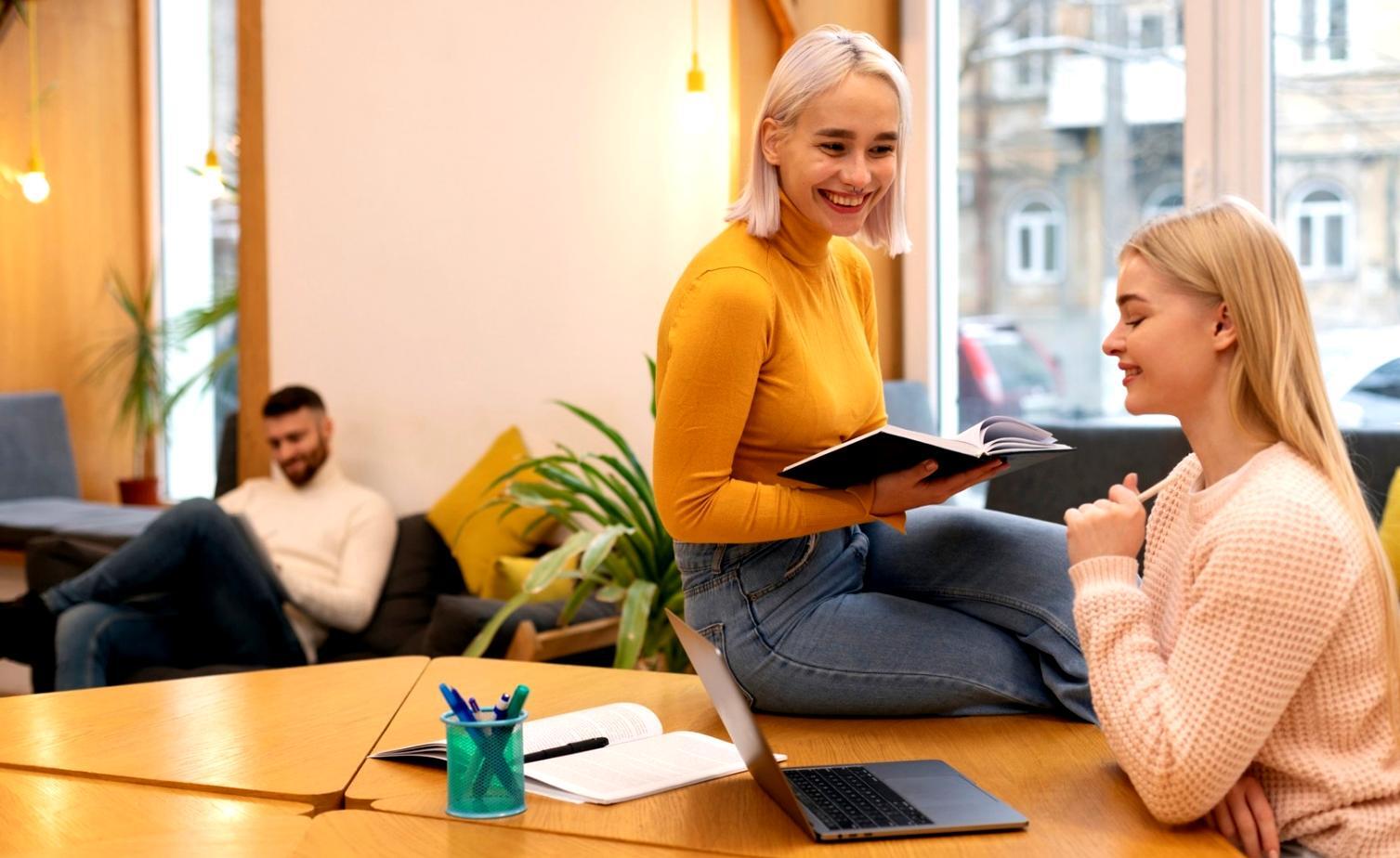 Modern office environment where financial consultations take place